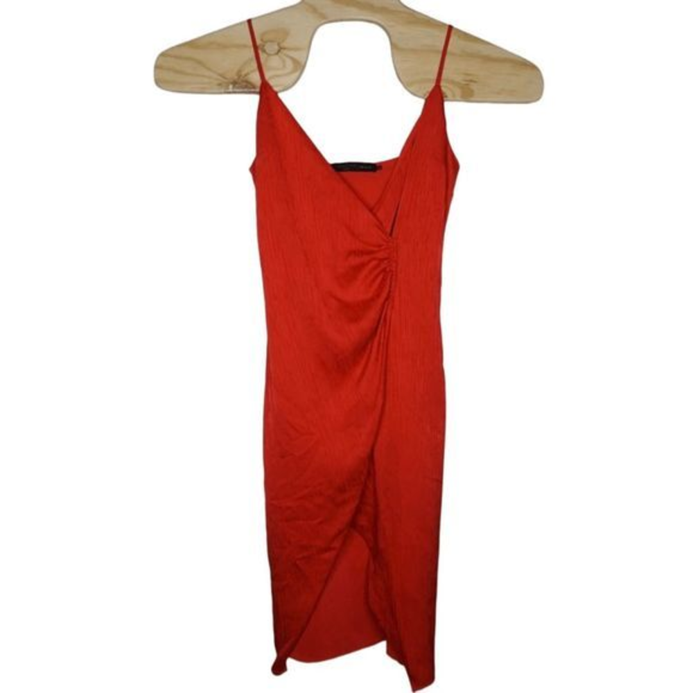 House of Harlow 1960 x Revolve‎ Alvaro V-Neck Wrap Dress Red Size XS Women's - Picture 2 of 10